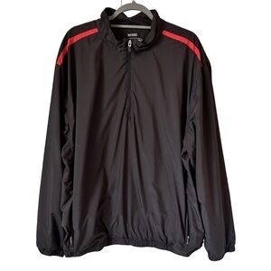 Pebble Beach Men's Half Zip Golf Jacket Black Size XL